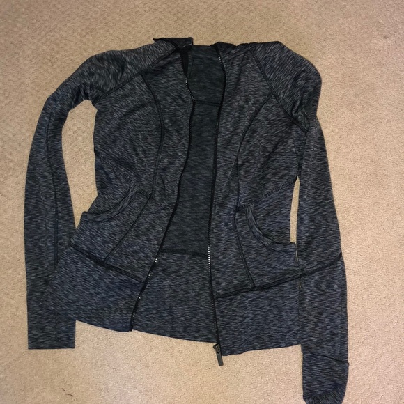 Athleta Jackets & Coats Athleta Grey Xxs Fitted Hooded Jacket